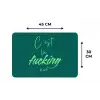 c'est la fucking vie - Groen - Handgeschreven Placemat vinyl groot -specs