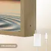 Hart - Water - Zonsondergang - Natuur - Zen Light Box met batterij (Wandlamp) middel -USP_websiteoplaadbaarNL