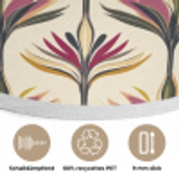 Waaier - Motief - Kleurrijk Akoestische PET Vilt - Rond klein 838 -closeup_DE