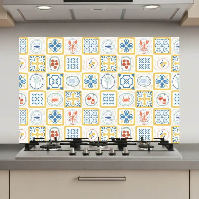 Zee - Sfeer - Mozaïek - Vis keuken achterwand spatscherm klein 900 -3d_website