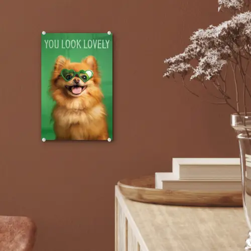 Hond - Zonnebril - Valentijn - Love plexiglas 5mm klein -sfeer5