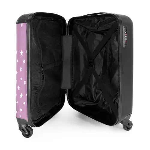 Sterrenstof NBS - Handbagage koffer - Kinderen Unisex middel -binnenkant