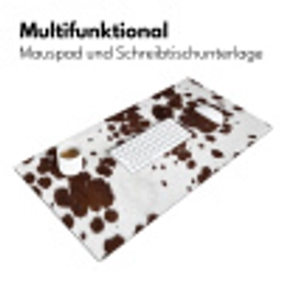 Koeienhuid - Klassiek - Bruin Muismat XXL klein -ysfeer4_duits