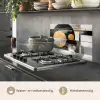 Abstract - Goud - Zilver - Vormen - Aesthetic - Modern keuken achterwand spatscherm klein -usp_NL