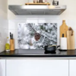 Dennenappel - Tak - Sneeuw - Winter - Sfeervol Inductie beschemer met haakjes klein -sfeer2