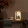 Pauw - Pauwenveren - Bloemen - Vogels - Botanisch Light Box met kabel (Tafellamp) klein -sfeer4