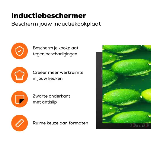 Limoen - Groen - Water Inductie beschermer vinyl 3mm klein 276 -zzzzzzz-td-ups