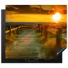 Houten Pad naar de Zonsondergang Inductie beschermer vinyl 3mm middel -3d