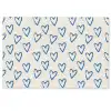 Hartjes patroon - Blauw - Beige - Liefde Deurmat klein -zkaufland3d
