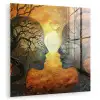 Bomen - Gezichten - Zon - Kunst plexiglas 5mm klein -zzzproduct_nieuw