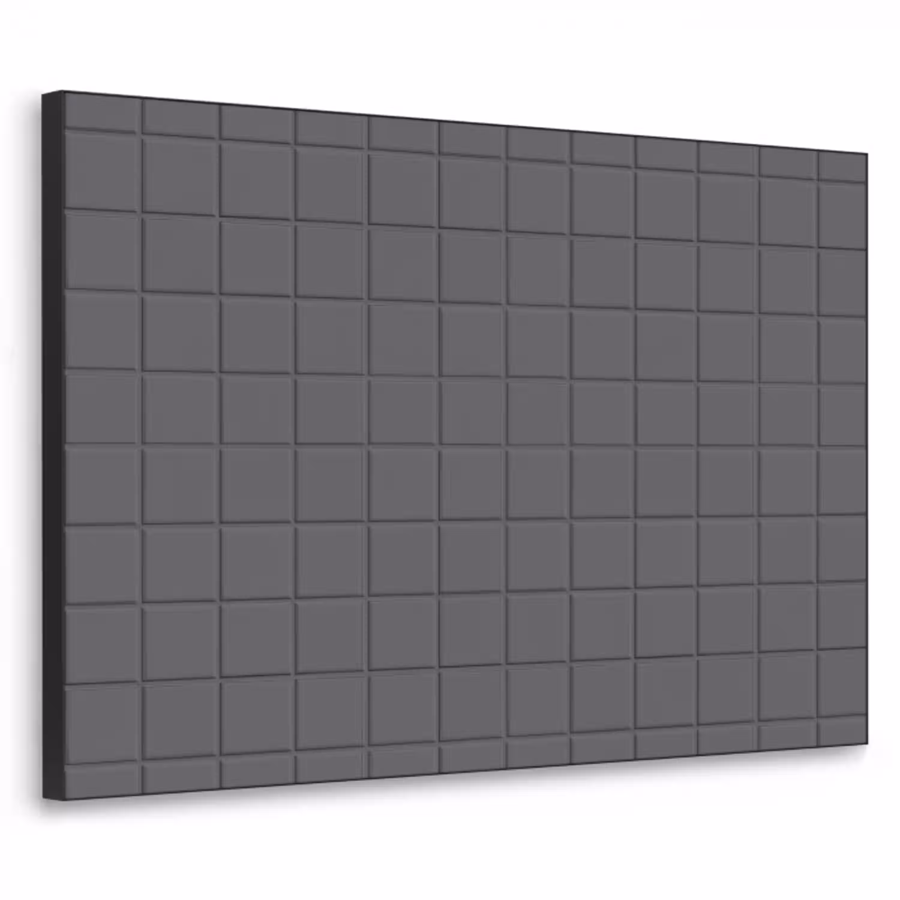 Patroon - Tegel - Grafiet - Grijs Textielframe zwart klein 947 -3d
