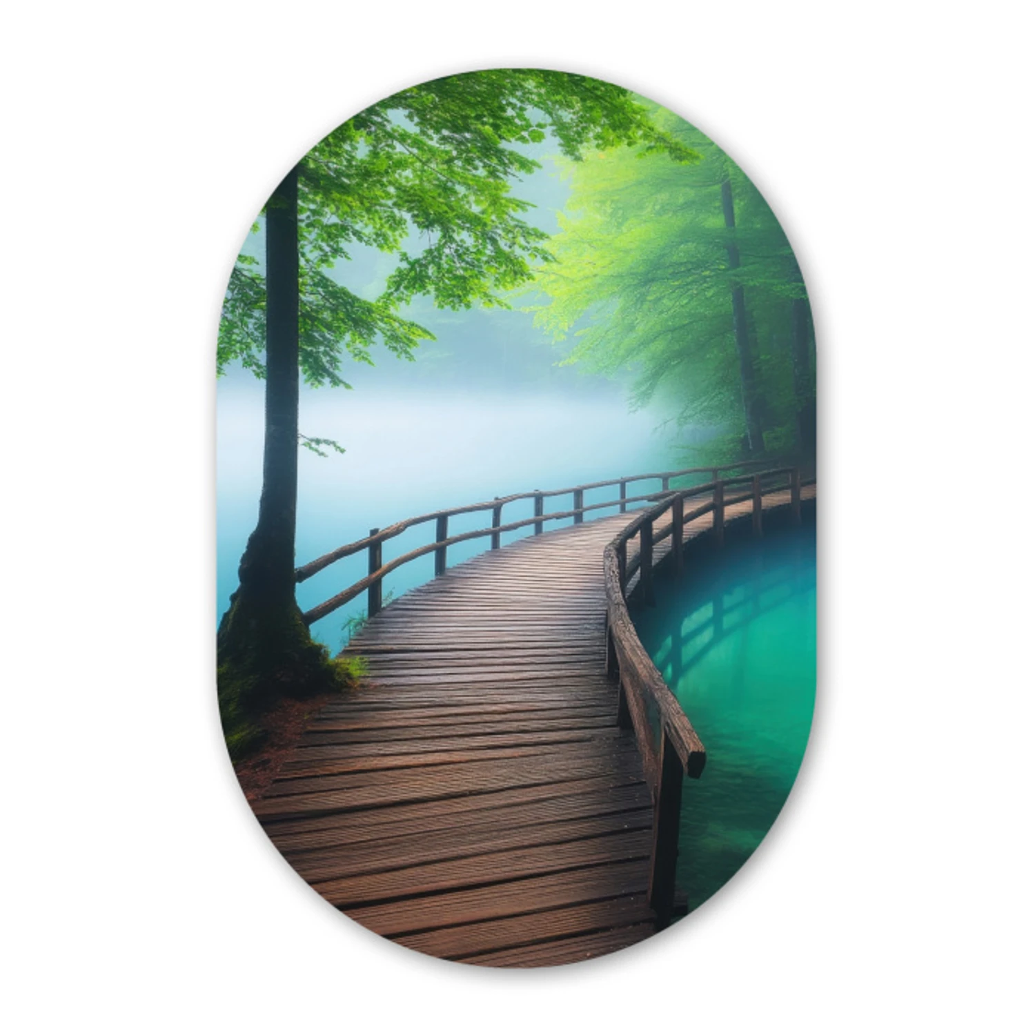 Muurovaal - Brug - Water - Rivier - Bos - Bestel nu voordelig op ...
