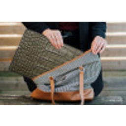 Krokodillenleer - Structuur - Groen laptophoes neopreen klein -tas