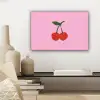 Kersen - Roze - Illustratie canvas 2cm klein -sfeer6