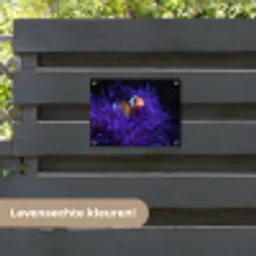 Koraal - Vis - Oranje - Zee tuinposter los doek klein -sfeer3