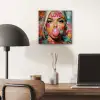 Vrouw - Kauwgom - Graffiti - Love aluminium wit klein -sfeer5