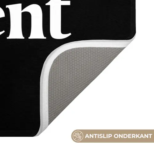 Quotes - Enjoy your moment - Spreuk - Zwart Badmat klein -USP_AntislipNL