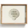 Schelp - Quote - Groen Dienblad Rechthoek middel -z3d_shopping