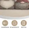 Kabouters - Kerst - Sneeuw - Puntmutsen Akoestische PET Vilt - Rond klein -closeup_NL