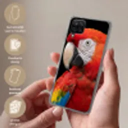 Ara - Portret - Rood Telefoonhoesje Samsung Galaxy A12 klein -sfeer3_NL