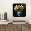 Quotes - Bloem - Tulp - Geel plexiglas 5mm klein -sfeer1