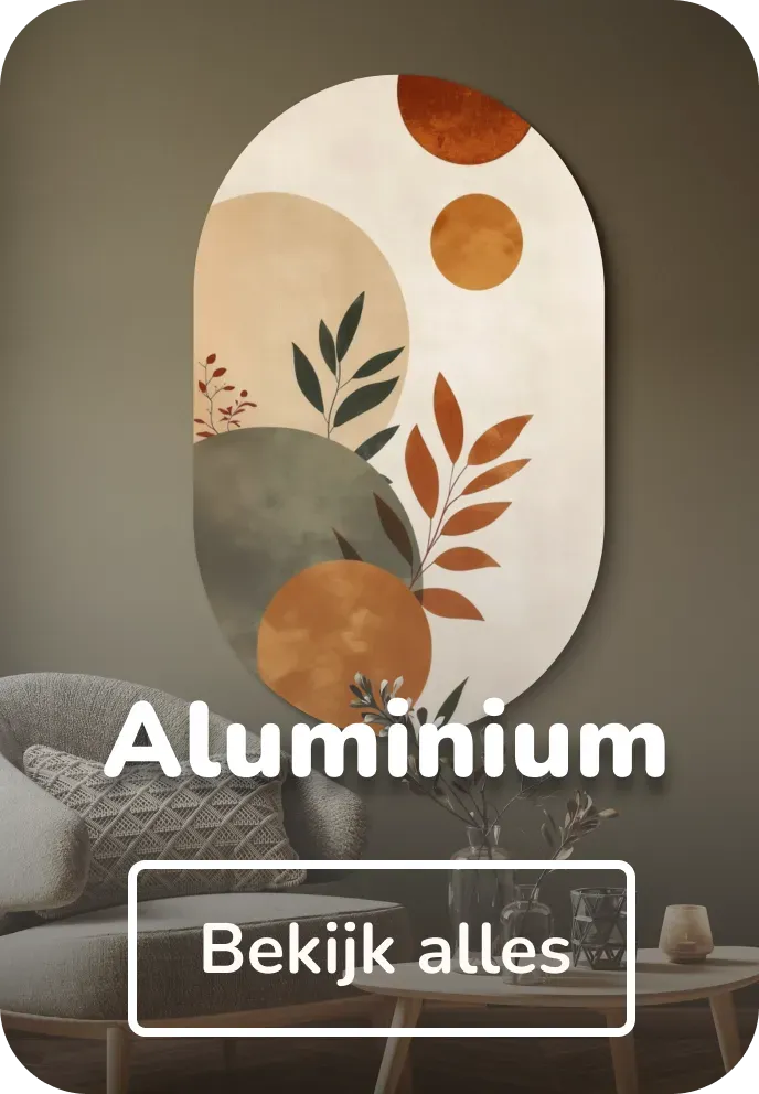 Muurovaal aluminium