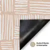 Strepen - Patroon - Terracotta Deurmat klein 898 -antislip_DE