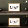 Lief - Lettercollage Light Box met kabel (Tafellamp) klein -sfeer3