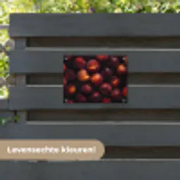 Fruit - Close up - Nectarines tuinposter los doek klein -sfeer3