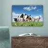 Koeien - Platteland - Weiland - Natuur - Dieren canvas 2cm klein -sfeer4