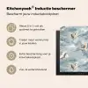 Wolken - Kraanvogels - Blauw Inductie beschermer vinyl 3mm middel 274 -zzzzzzusp-haakje_NL