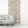 Botanisch - Patroon - Beige fotobehang vinyl groot 64 -woonkamer