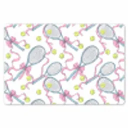Tennis - Strikken - Kleurrijk Placemat vinyl groot 368 -zzsfeer1_Kitchenyeah-website