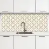 Patroon - Klassiek - Beige keuken achterwand 2 middel 871 -3d