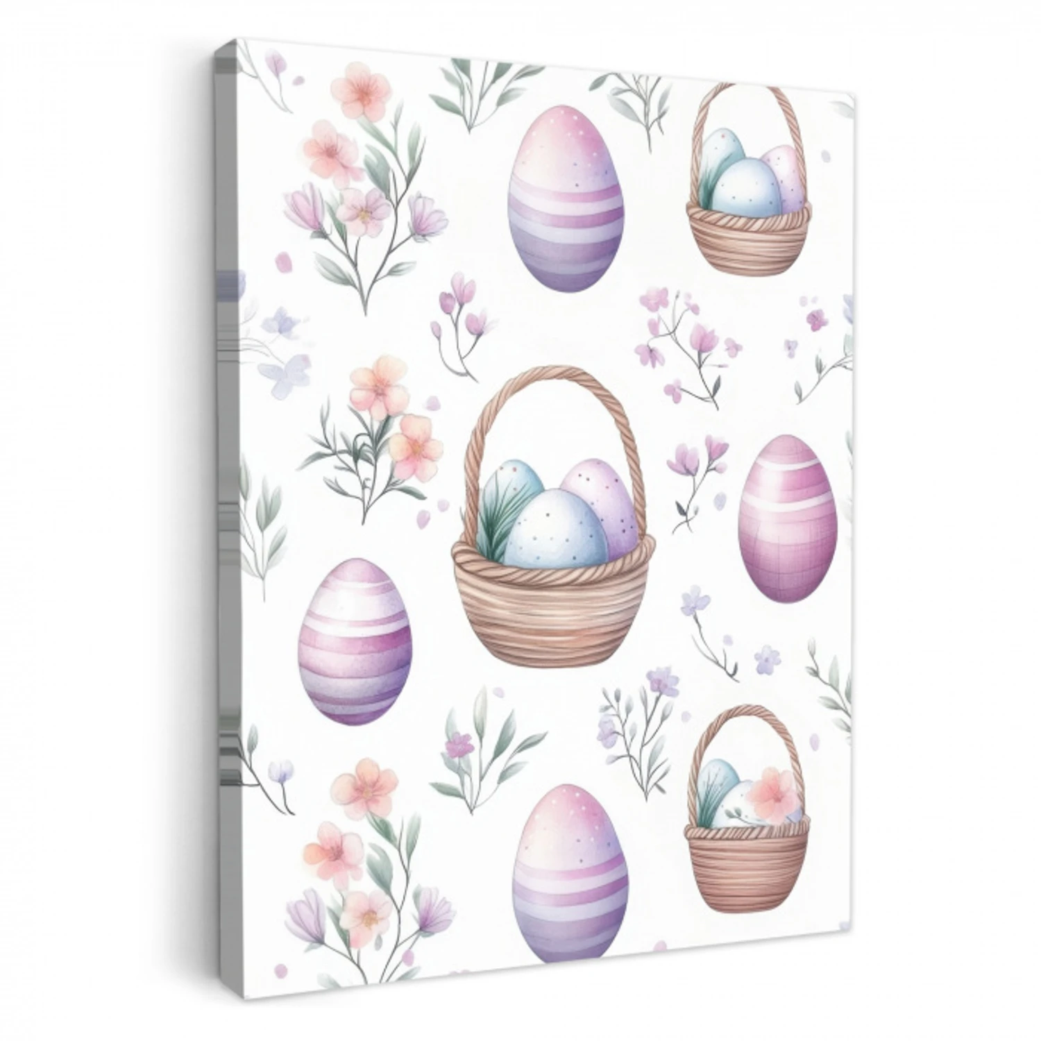 Bloemen - Paaseieren - Patroon KitchenYeah - Keuken - Canvas middel -3d