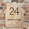 Holzmaserung - Klassisch Naambord Huisje klein -sfeer6