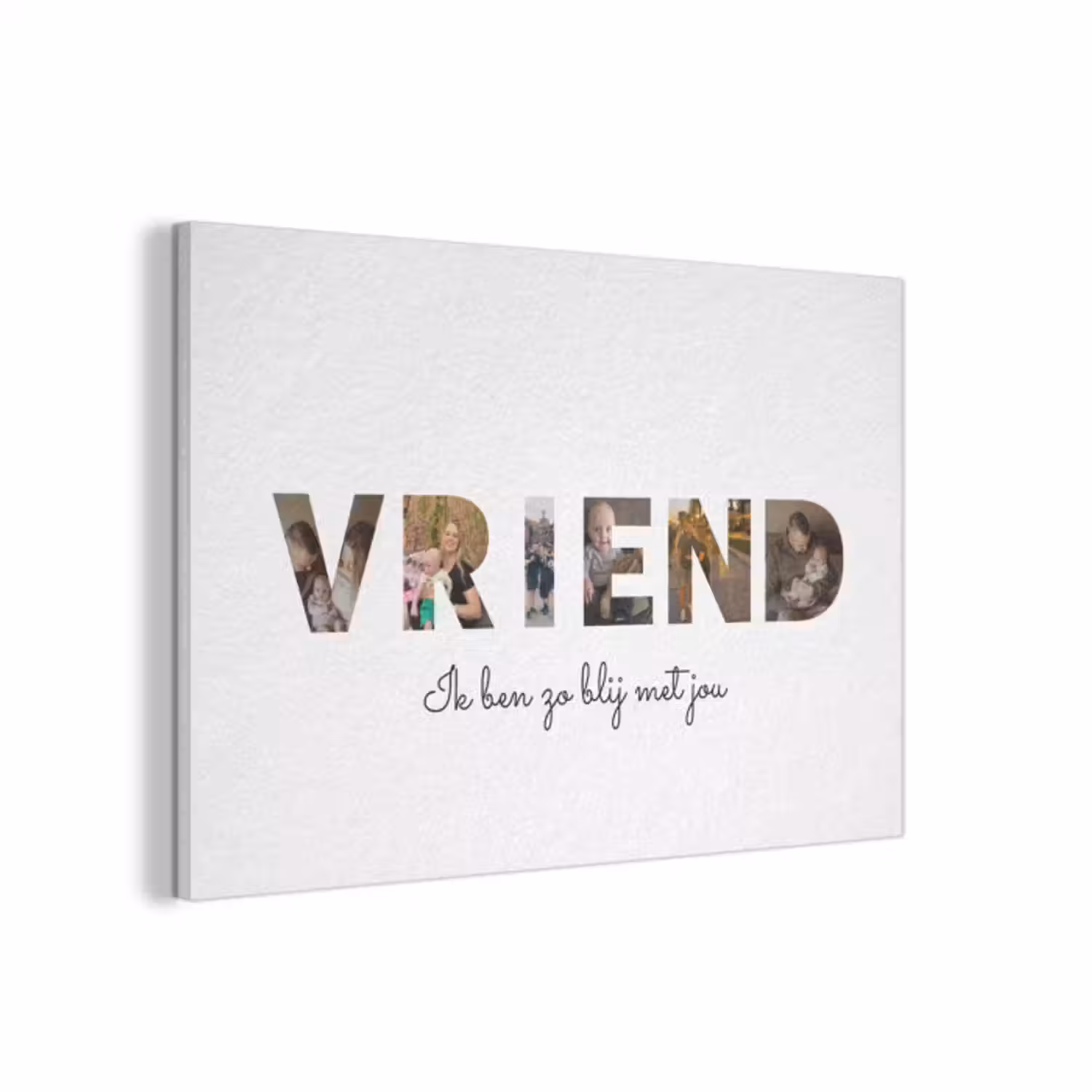 Akoestisch schilderij - Vriend - Lettercollage