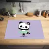 Dansende panda - Paars - Sierlijk - Kawaii Inductie beschermer vinyl 3mm klein -sfeer5