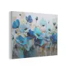 Bloemen - Schilderij - Blauw PET vilt klein -3d