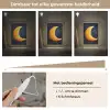 Maan - Geel - Sterren - Gezichtje Light Box met kabel klein -USP_dimbaarNL