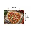 Pizza - Hart - Pepperoni - Tomaat Placemat vinyl groot -specs