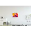 Varken - Bloemkroon - Kimono - Abstract textielposter latten blank klein -kinderkamer