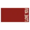 Schuin - Loveyou - Rood Muismat XXL klein -3d_leeg