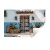 Deur - Manden - Planten Muursticker klein -3d