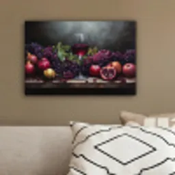 Wijn - Fruit - Stilleven canvas 2cm klein -sfeer3
