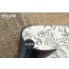 Boho - Jungle - Bloemen - Bladeren Placemat vinyl groot -closeup