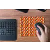 Retro - Modern - Kleurrijk muismat rubber klein 262 -toetsenbord