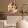 Paarden - Dieren - Manen - Portret Wandcirkel kunststof plaat 5mm dik klein -sfeer1