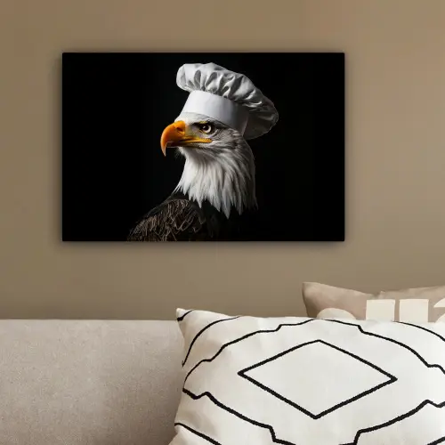 Arend -Amerika - Koksmuts - Vogel - Stoer canvas 2cm klein -sfeer3