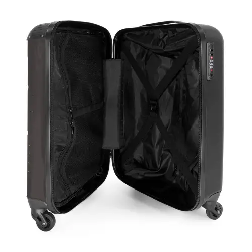Kleine prinses op zwarte achtergrond NBS - Handbagage koffer - Kinderen Unisex middel -binnenkant